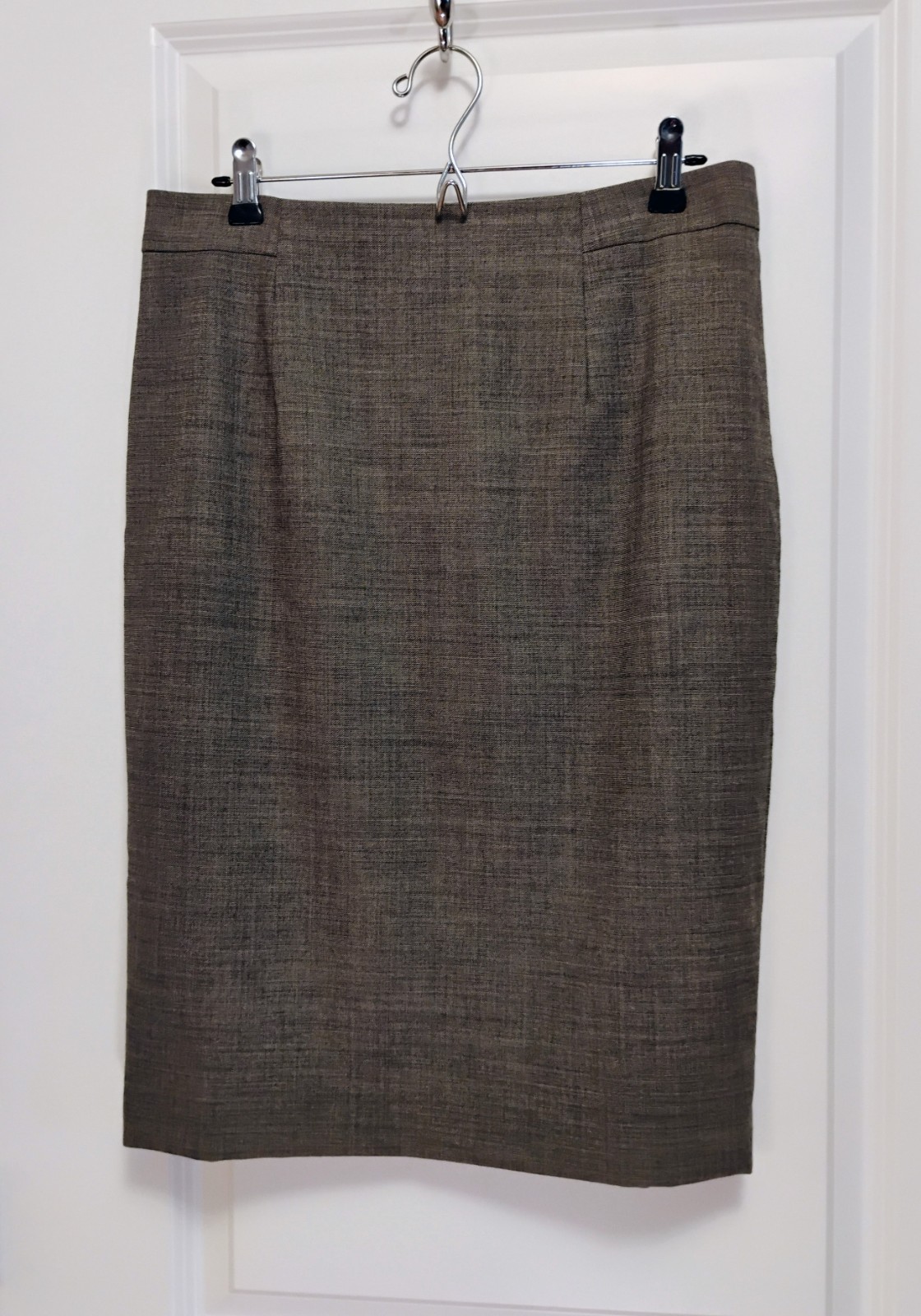 Ann Taylor gray subtle pattern lined midweight wo… - image 1