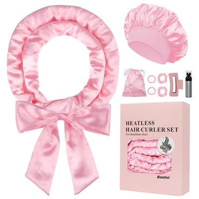 Satin Locken Ohne Hitze, Heatless Curls Band Lockenwickler Über Nacht, 70'' Ov...