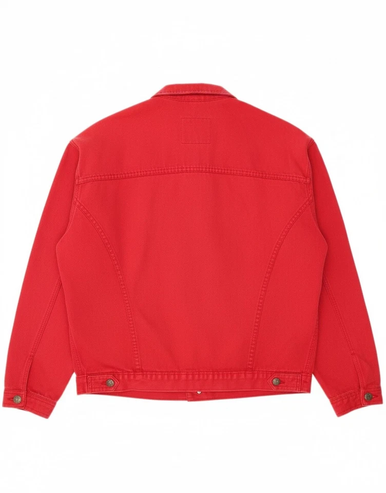 Chaqueta de mezclilla para hombre YUKON UK 42 XL roja algodón DK15 Foto 2 de 4