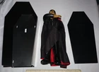 VTG 12" Dracula 1979 Funstuf Figure w cape & coffin Monster Universal 70s RARE