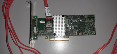 LSI / RAID Controller Karte mit SAS/SATA Kabel  PCIe  Server Storage Controller