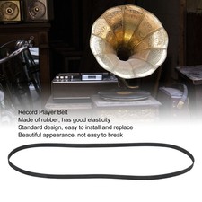 Black Record Player Turntable Belt Replacement Rubber Recorder Drive Belt 49cm