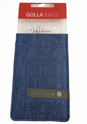 Golla Denim Universal Smart Phone Pocket Pouch Sleeve Dark Blue G1063 - NEW