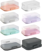 ENGELLAND Stapelbare Butterdose Aufbewahrung Plastik-Frische-Box-Dose BPA-Frei