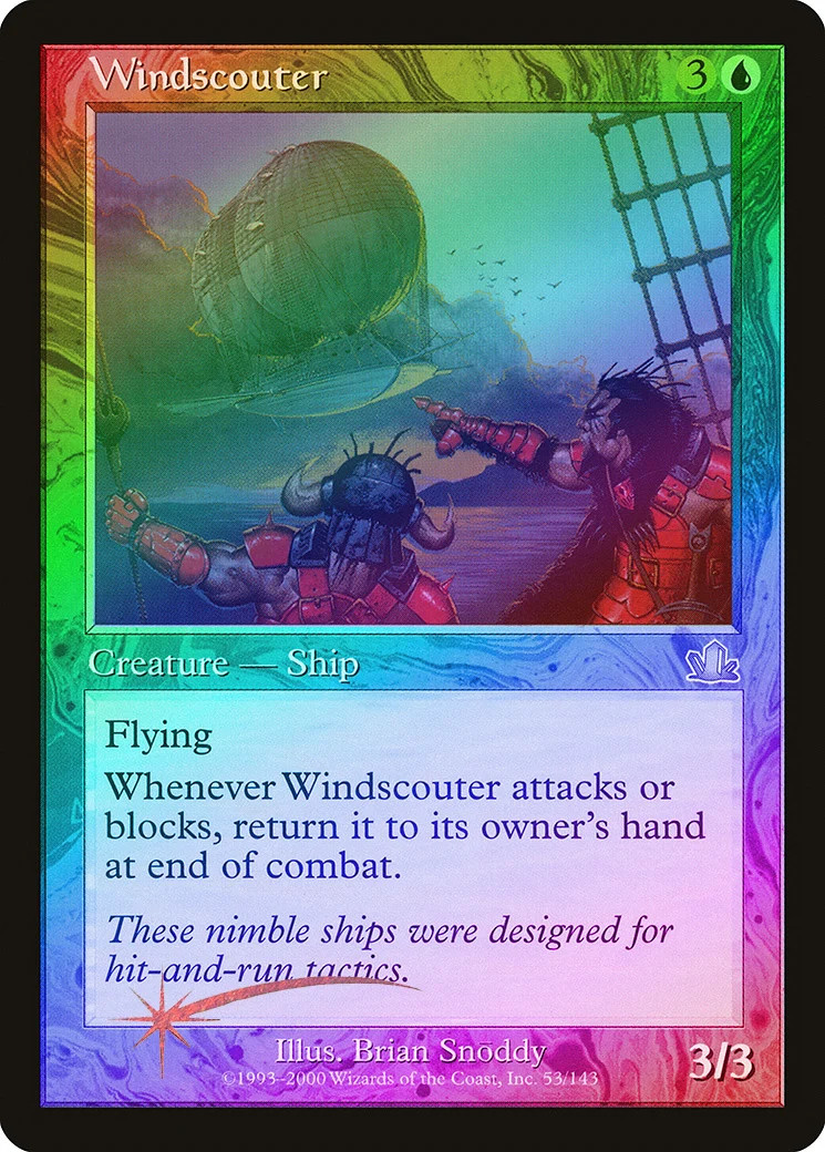 Windscouter FOIL Prophecy NM Blue Uncommon MAGIC THE GATHERING CARD ABUGames