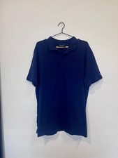 Roberto Cavalli Class Men  s Polo Shirt Navy Blue Short Sleeve Size L