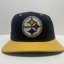 VTG Pittsburgh Steelers Black New Era KMG Pro Model Snapback Hat Cap