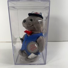 1998 Collectible Coca Cola Bean Bag Plush Seal In Delivery Outfit Style 0170