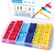 480PCS T-Tap Wire Connectors, Self-Stripping Quick Splice Electrical Wire Ter...
