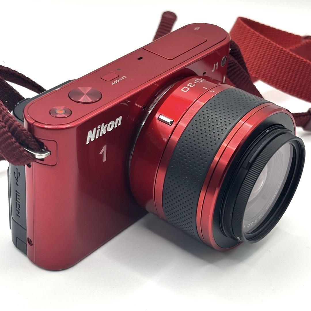 Nikon1 J1 Red 10 30mm Lens Kit | eBay