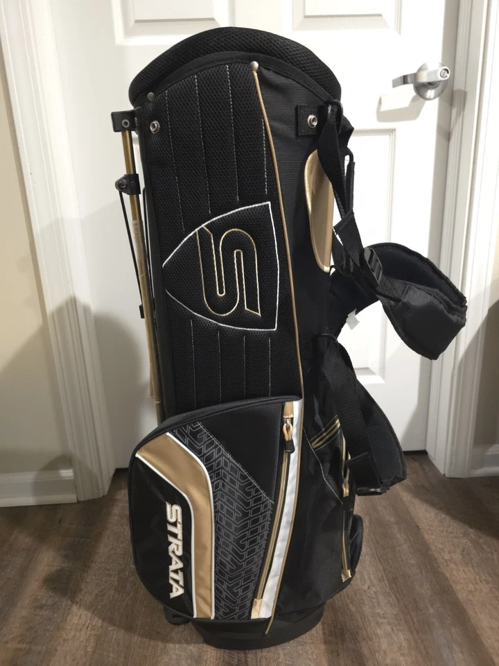Strata Golf Bag, Beige & Black, NEW - Image 2 of 4