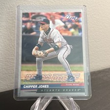 2005 Leaf #16 Press Proofs Blue Chipper Jones /75 Atlanta Braves HOF Rare SP