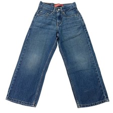 Levi's 569 Boys Sz 8 Regular 24x22 Medium Wash Straight Leg Cotton Denim Jeans