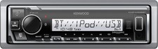 KENWOOD KMR-M332BT Car  Marine Stereo - Single Din, Bluetooth Audio, USB MP3, A