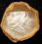 Genuine 1962-D Franklin Silver Half Dollar Original Uncirculated Roll $10 FV