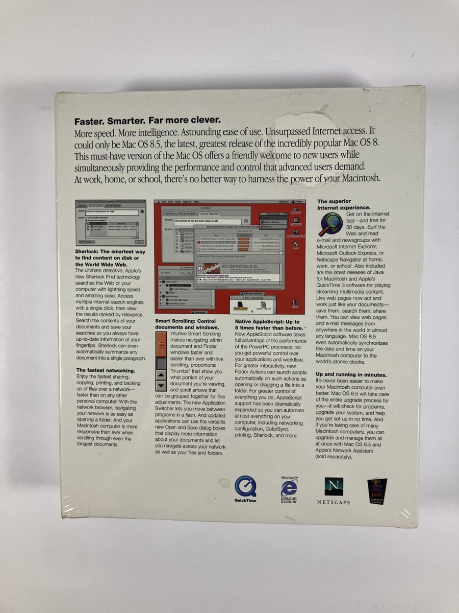その他 Mac OS 8.5 Apple Mac OS 8.5 (Retail) (1 User/s) - Full Version for Mac