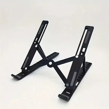 1pc Foldable Laptop Stand Extra Large Height Adjustable 10 Level Desk Holder-NEW
