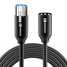 30ft - Shielded 3-Pin XLR Extension Microphone Mic Audio Cable Cord Male Female