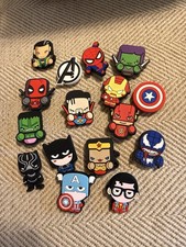 Charms For Crocs Shoes Variety SUPER HERO, AVENGERS, Others Lot Of 16