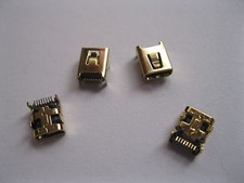 60 pcs Mini USB Jack Socket Female Connector 8 Pin Gold Plated