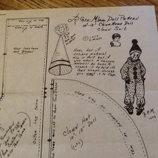 Geri Milano 10 to 12 in. Clown Suit Pattern