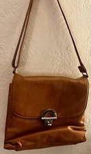 Vintage Brown Leather Hand Bag Purse