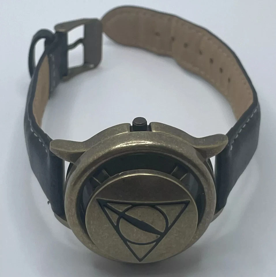 Reloj Harry Potter Unisex Reliquias de la Muerte 36 mm Estuche Abatible Banda Negra Cuarzo Foto 3 de 4