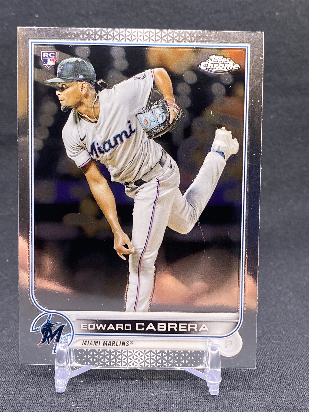 2022 Topps Chrome Edward Cabrera #64 RC Rookie Card Miami Marlins 🚨