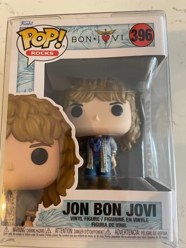 Jon Bon Jovi Funko Pop Rocks #396 Mint with Protective Holder