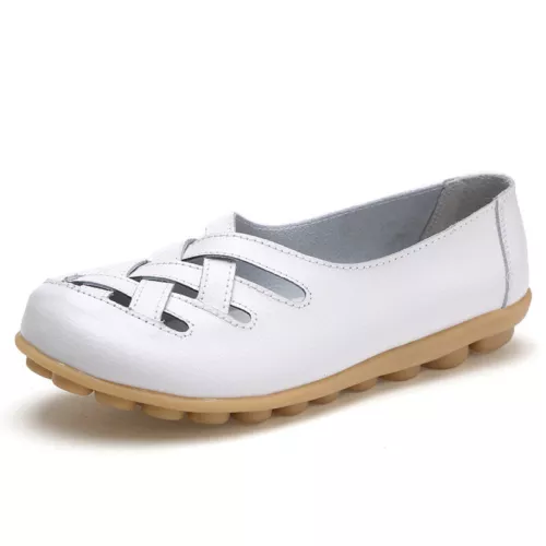 UK Women Ladies Slip On Leather Comfy Work Summer Casual Loafers Shoes Sizes $ - Picture 15 of 36
