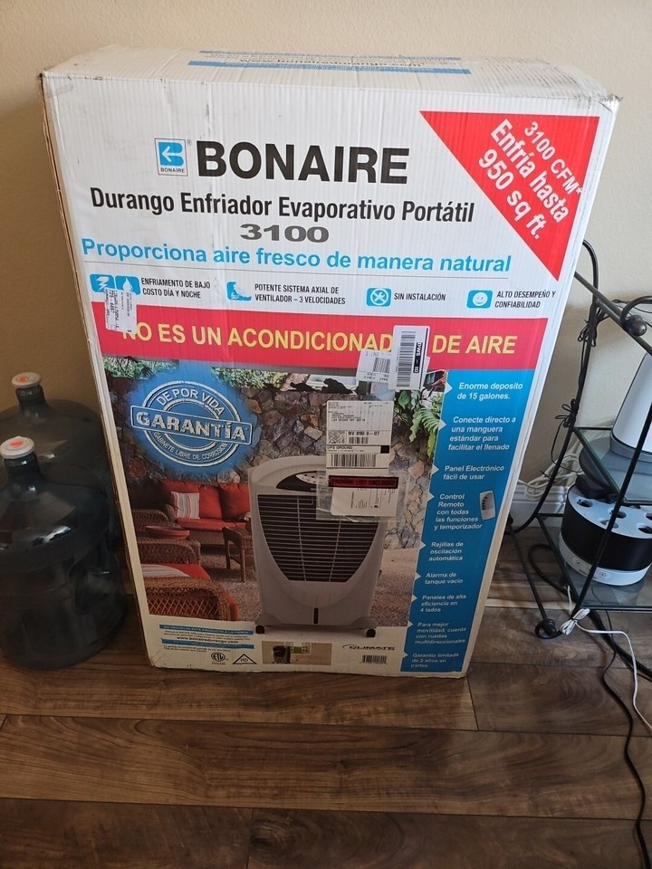 Bonaire Durango 3100 CFM Portable Evaporative Air Cooler eBay