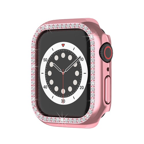 Custodia protettiva PC elettroplate diamantata per Apple Watch Ultra 9/8/SE/7/6/5/4/3 - Foto 8 di 20