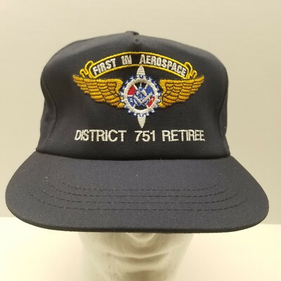 First In Aerospace District 751 Retiree Ball Cap Hat Aero Machininist Union