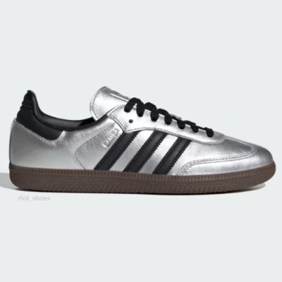 新品23cm／WMNS Samba OG Silver llic adidas Samba OG Shoes - Silver | Free Shipping with adiClub