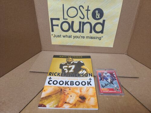 Ricky Jackson Cajun Cookbook New Orleans Saints avec autographe avec carte **PAS DE COA** - Photo 1 sur 4