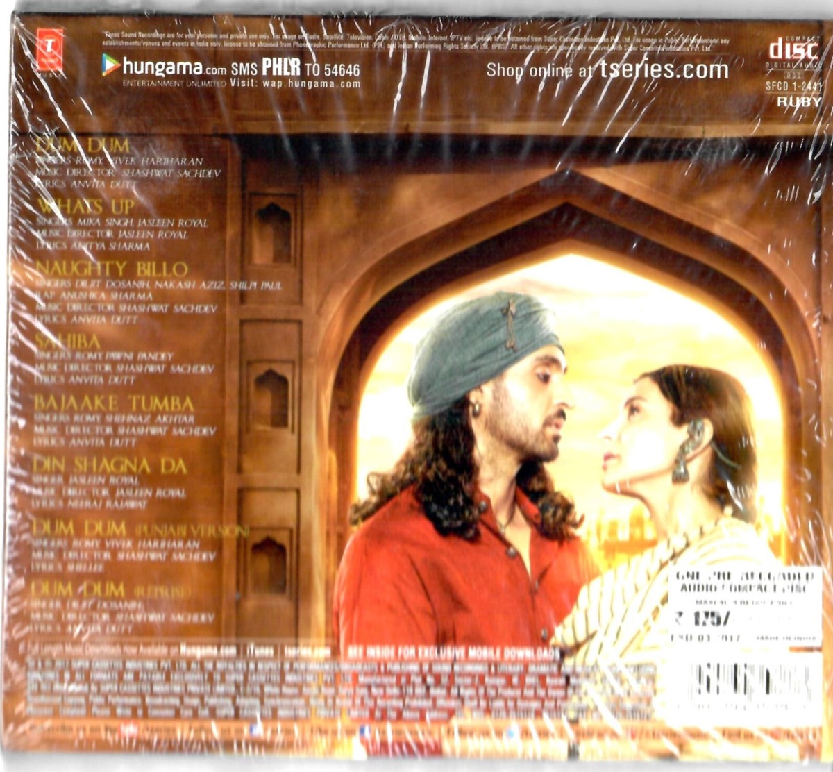 Raabta-Hindi,Bollywood movie Audio Cd/Brand New/ Rare/Sushant