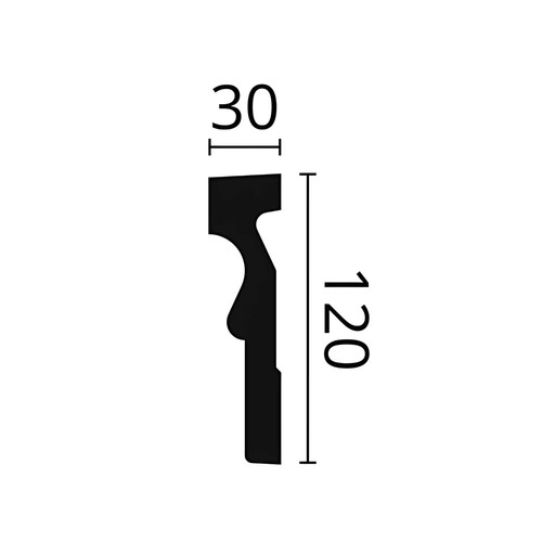 NMC MA12 DOMOSTYL borde de puerta estuco de fachada borde de ventana perfil de fachada 2 m - Imagen 3 de 3