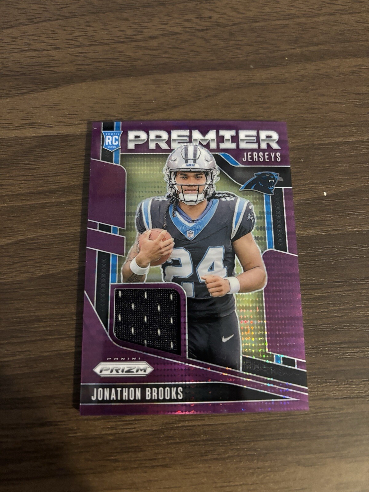2024 Panini Prizm - Premier Jerseys Purple Pulsar Prizm #PJ-JBS Jonathon Brooks