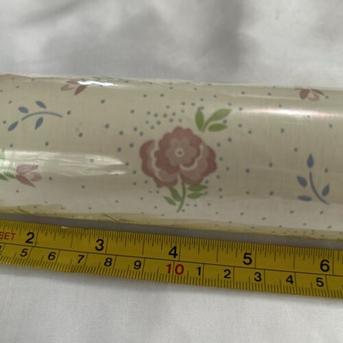 Vtg 1991 Rubbermaid Contact Paper 36 Sq Ft 8YDS x 18 In Country Rose - Picture 2 of 7