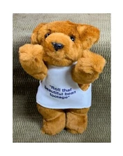 1999 VINTAGE ANIMAL FAIR BUSH'S BEST BAKED BEANS DOG  PLUSH/STUFFED ANIMAL