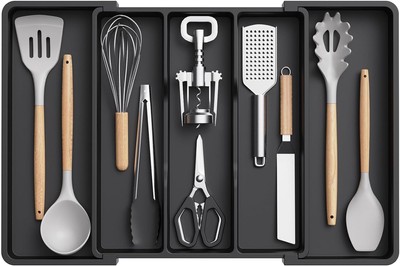 Organizer Kitchen Drawers Expandable Tray Cutlery Tools Gadgets Storage Divider