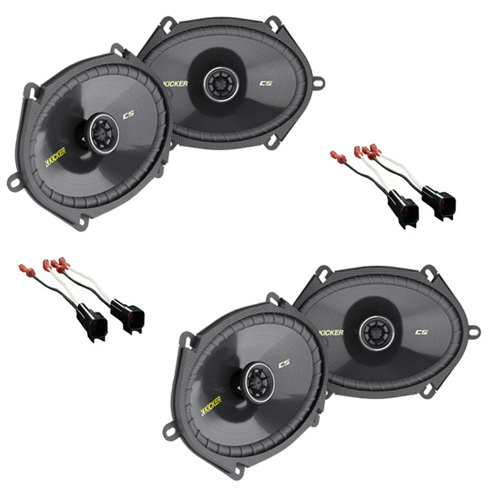 Ford Edge 07-12 Kicker Two Cs684 Factory Coaxial Speaker Upgrade Package New