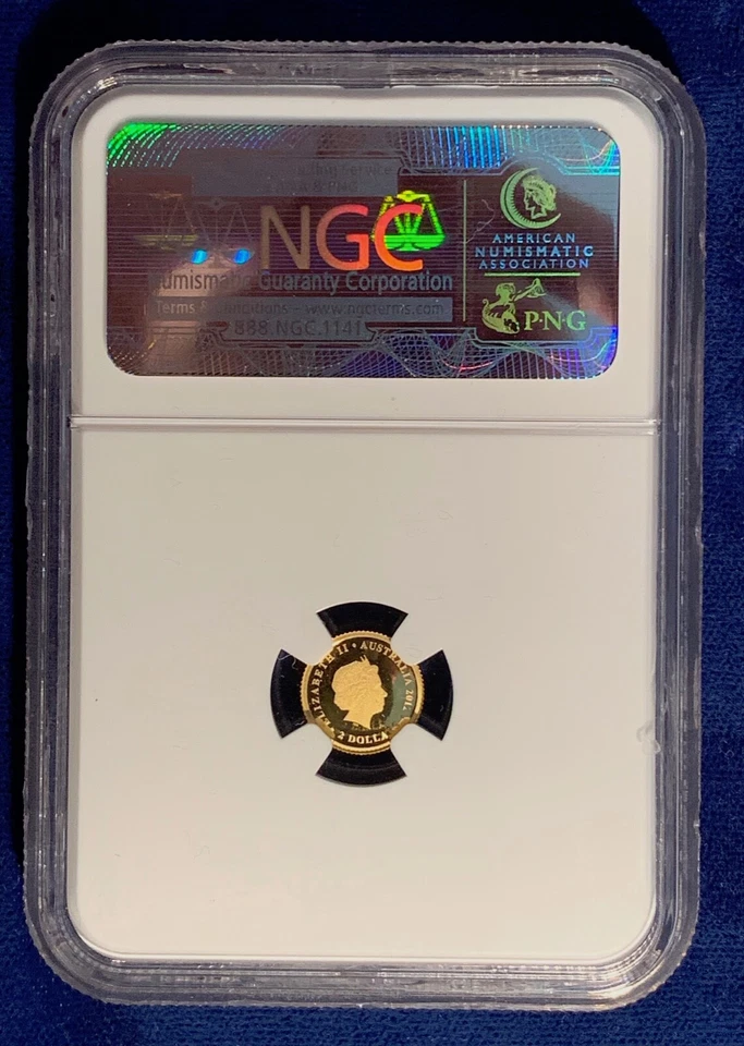 AUSTRALIA 2014 FIFA SOCCER WORLD CUP GOLD 2012 $2 DOLLAR COIN NGC CERTIFIED PF69 - Image 2 of 4