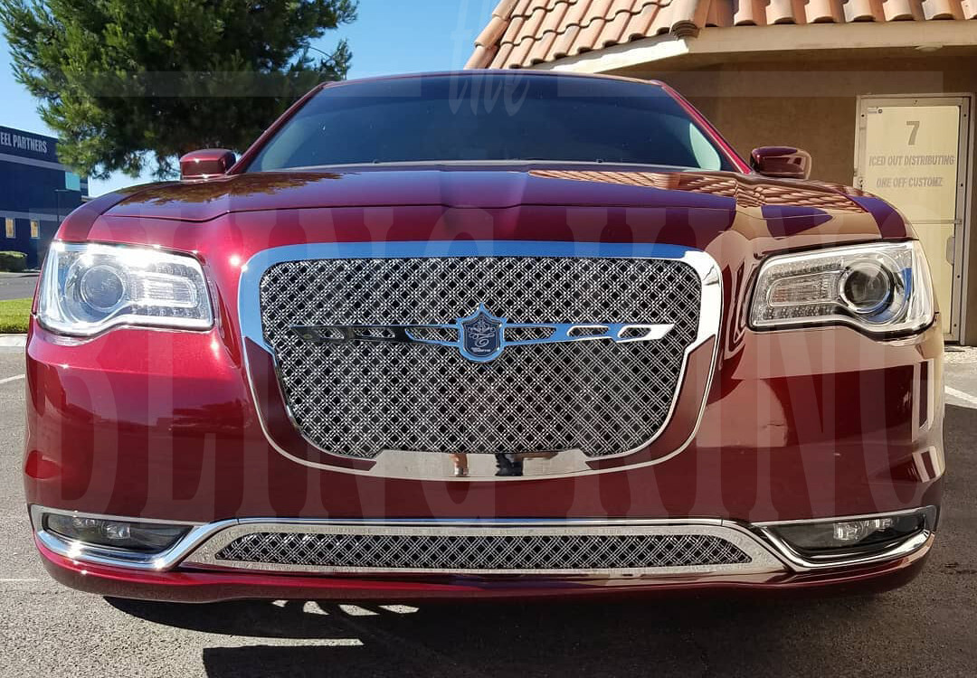 2015-2023 Chrysler 300 300C chrome mesh grille triple weave Tiarra Bentley grill
