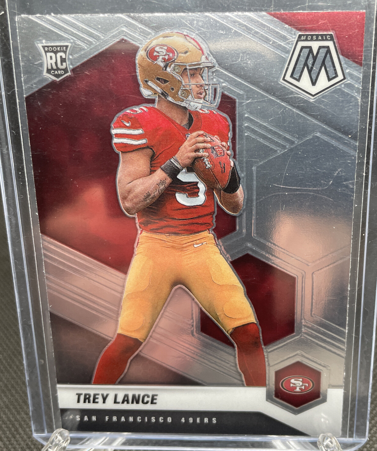 2021 Panini Mosaic Trey Lance Rookie RC San Francisco 49ers #303