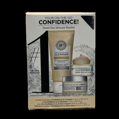 It Cosmetics Your On-The-Go Confidence Skincare Travel Size 4 Piece Set NEW