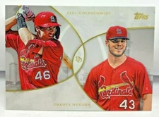 Paul Goldschmidt / Dakota Hudson 2019 Topps On Demand Dynamic Duals #19 SP /850