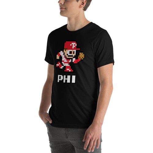 Camiseta deportiva del equipo de béisbol de los Filis de Filadelfia Nintendo retro NES - Imagen 6 de 13