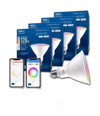 Cree Lighting Connected Max Smart Led Bulb Par38 Outdoor Flood Tuna... Fast Ship