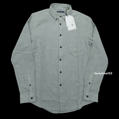 Levis Mens Small Made Crafted Shirt Long Sleeve Button Down Gray $148 NEW